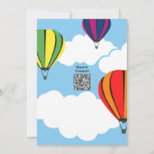 Uitnodigingskaart voor het 3e verjaardagsfeest met kaart (Achterkant)