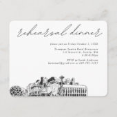 Uitnodigingskaart voor huwelijksrepetitie in Seatt Informatiekaartje (Voorkant)