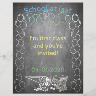 Uitnodigingskaart voor inschrijving op school op s