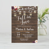 Uitnodigingskaart voor jar-paar kaart (Staand voorkant)