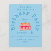 Uitnodigingskaart voor jongensverjaardagsfeest HAM Briefkaart (Voorkant)