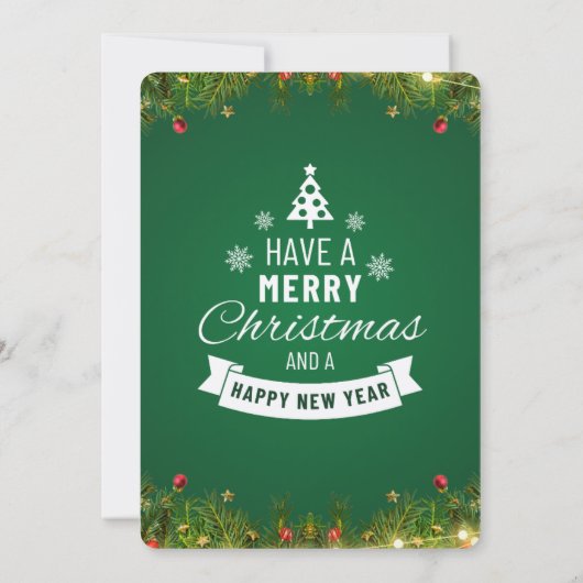 uitnodigingskaart voor kerstavond kaart (Achterkant)