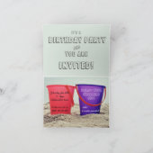 Uitnodigingskaart voor kinderverjaardag met emmert kaart (Binnen)