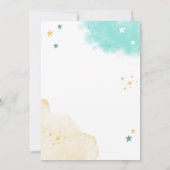 Uitnodigingskaart voor kinderverjaardagsfeestje kaart (Achterkant)