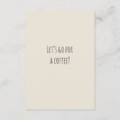 Uitnodigingskaart voor koffie (Achterkant)