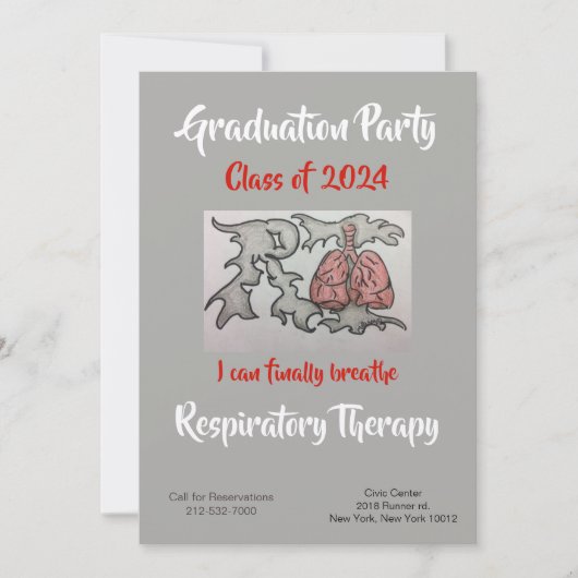 Uitnodigingskaart voor longfunctieanalist kaart (Voorkant)