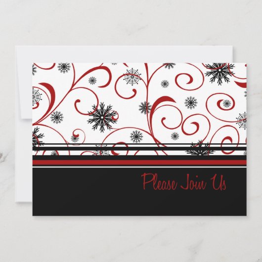 Uitnodigingskaart voor nieuwjaarsfeest kaart (Voorkant)