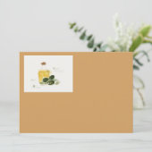 Uitnodigingskaart voor olijfolie kaart (Staand voorkant)