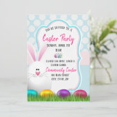 Uitnodigingskaart voor paaspartijen kaart (Staand voorkant)