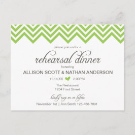 Uitnodigingskaart voor proefhuwelijksdiner met gro uitnodiging briefkaart