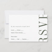 Uitnodigingskaart voor redactionele stijl RSVP (Voorkant)