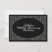 Uitnodigingskaart voor RSVP voor 25-jarig huwelijk Kaart (Voorkant)