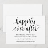 Uitnodigingskaart voor rustieke trouwerij kaart (Voorkant / Achterkant)