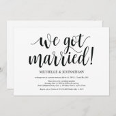 Uitnodigingskaart voor rustieke trouwerij-receptie kaart (Voorkant / Achterkant)