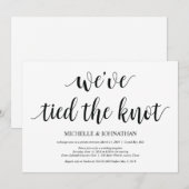 Uitnodigingskaart voor rustieke trouwerijreceptie kaart (Voorkant / Achterkant)