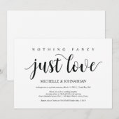 Uitnodigingskaart voor rustieke trouwerijreceptie kaart (Voorkant / Achterkant)