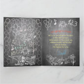 Uitnodigingskaart voor schoolinschrijving op het b kaart (Binnen)