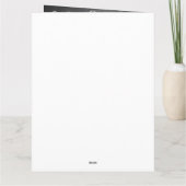 Uitnodigingskaart voor schoolinschrijving op het b kaart (Achterkant)