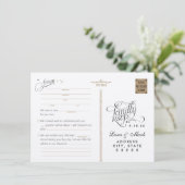 Uitnodigingskaart voor Starry Night Adlibs RSVP-hu Kaart (Staand voorkant)