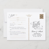 Uitnodigingskaart voor Starry Night Adlibs RSVP-hu Kaart (Voorkant)