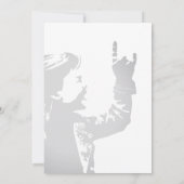 Uitnodigingskaart voor verjaardagsfeest Rock 'n' R Kaart (Achterkant)