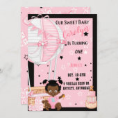 Uitnodigingskaart voor verjaardagsfeestje 'Up Up & (Voorkant / Achterkant)