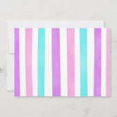 Uitnodigingskaart voor verjaardagsfoto's in snoep  kaart (Achterkant)