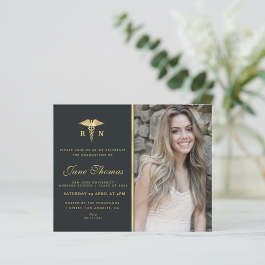 Uitnodigingskaart voor verplegingsacademie (Staand voorkant)