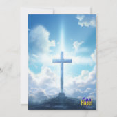 Uitnodigingskaart voor volwassenen doop kaart (Achterkant)