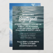 Uitnodigingskaart voor volwassenen doop kaart (Voorkant / Achterkant)