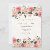 uitnodigingskaart voor wieden kaart (Voorkant)