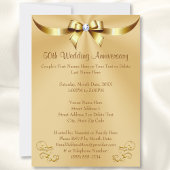Uitnodigingskaarten 50-jarig huwelijksjubileum gou kaart