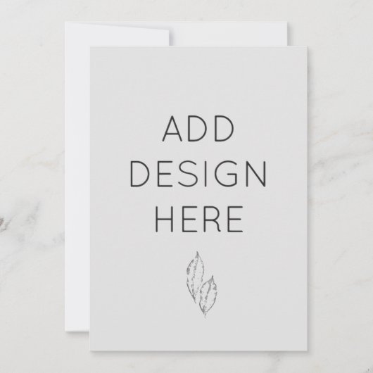 Uitnodigingskaarten 5x7" op maat bedrukt kaart (Voorkant)