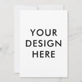 Uitnodigingskaarten 5x7" op maat gedrukt kaart (Achterkant)