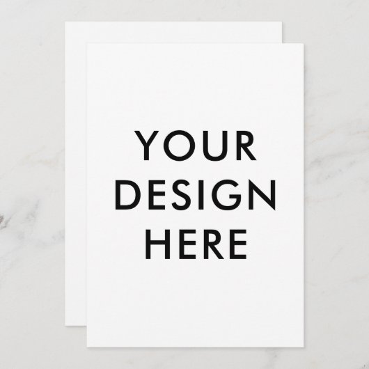 Uitnodigingskaarten 5x7" op maat gedrukt kaart (Voorkant / Achterkant)