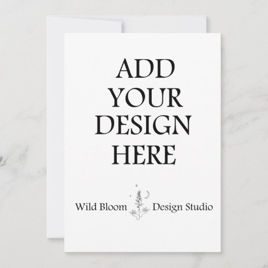 Uitnodigingskaarten 5x7" op maat gedrukt kaart (Voorkant)