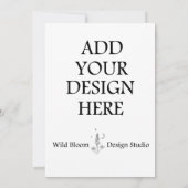 Uitnodigingskaarten 5x7" op maat gedrukt kaart (Achterkant)