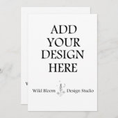 Uitnodigingskaarten 5x7" op maat gedrukt kaart (Voorkant / Achterkant)