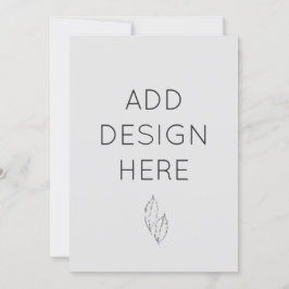 Uitnodigingskaarten 5x7" op maat gedrukt kaart