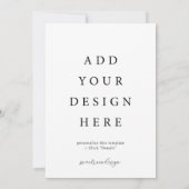 Uitnodigingskaarten 5x7" plat kaart (Achterkant)