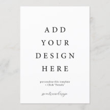 Uitnodigingskaarten 5x7" plat