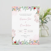 Uitnodigingskaarten Aankondiging (Staand voorkant)