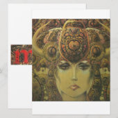 Uitnodigingskaarten Gypsy design Kaart (Voorkant / Achterkant)