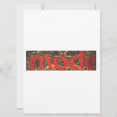 Uitnodigingskaarten Gypsy design Kaart (Achterkant)