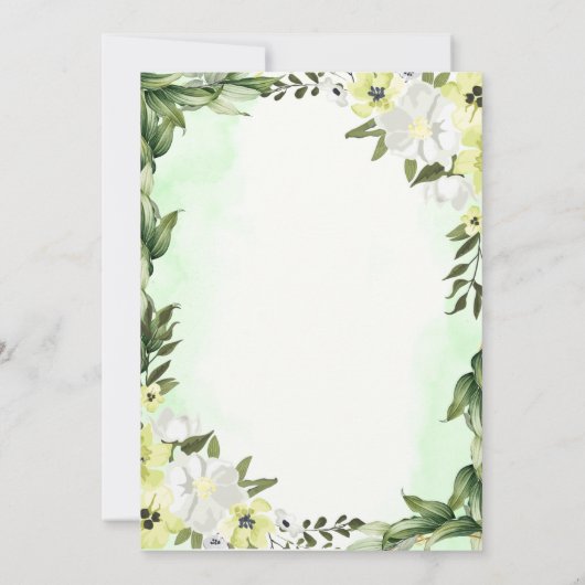 Uitnodigingskaarten Kaart (Achterkant)