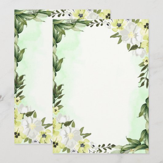 Uitnodigingskaarten Kaart (Voorkant / Achterkant)