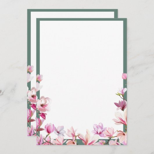 uitnodigingskaarten kaart (Voorkant / Achterkant)