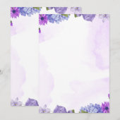 uitnodigingskaarten kaart (Voorkant / Achterkant)