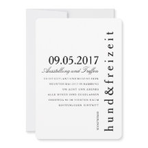 Uitnodigingskaarten puristisch