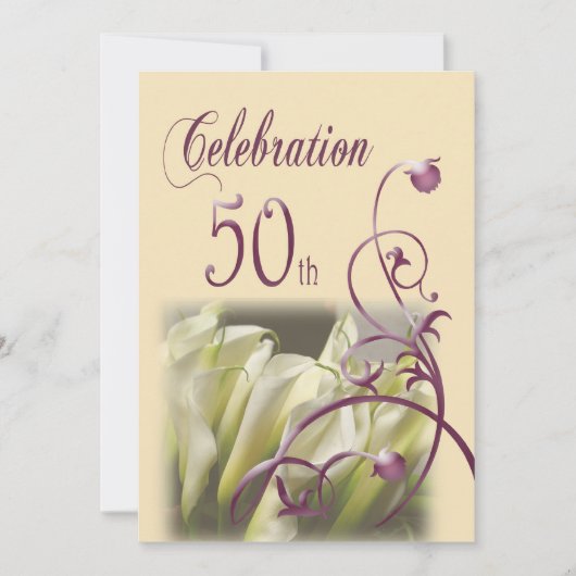 Uitnodigingskaarten voor 50e verjaardagsfeestje kaart (Voorkant)